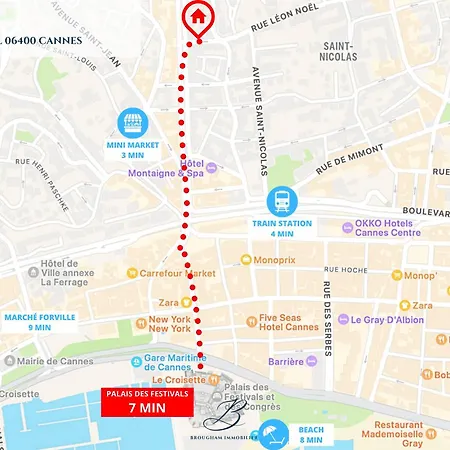 Lägenhet L'azur - 3 Pieces Centre - Terrasse